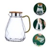Sosoport 1Pc Capacity Glass Water Pitcher with Lid Practical Cold