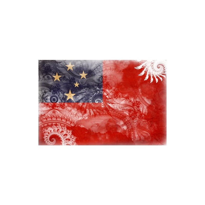 CafePress Samoa Flag Rectangle Bumper Sticker Car Decal
