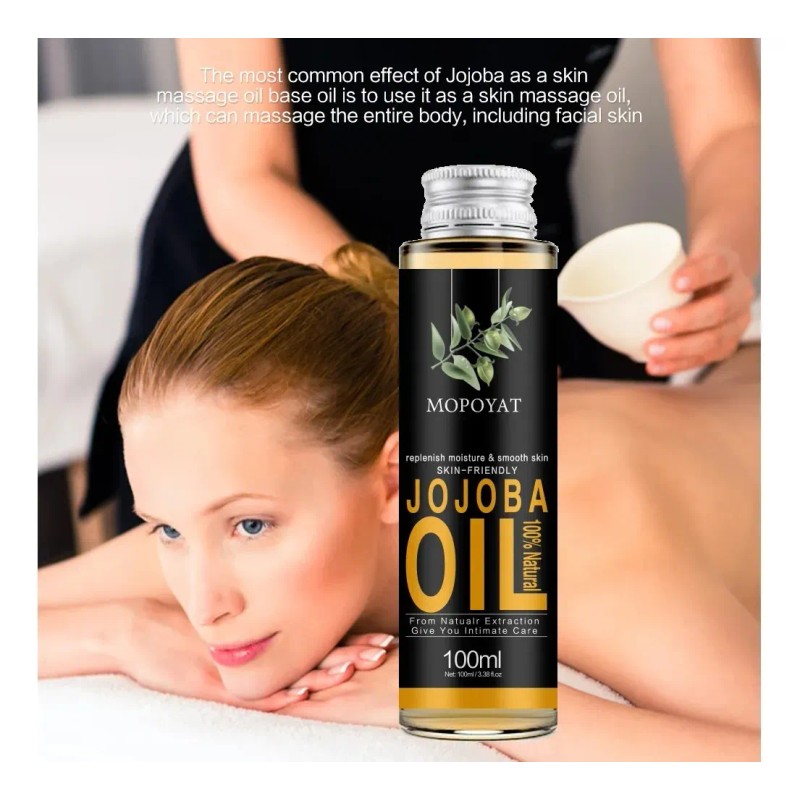 Aceite Jojoba Dorado 100% Orgánico Prensado En Frio 300 Ml