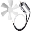 Riloer Replacement White RV 6" Vent Fan Blade, with Vent