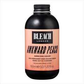 BLEACH LONDON Awkward Peach Semi-Permanent Hair Colour Cream - Pastel Peachy Gold, Vegan, Cruelty Free, Temporary Dye, 150 ml
