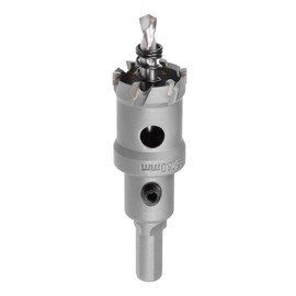sourcingmap Carbide Hole Saw Drill Bit, 26mm Hole Cutter for Stainless Steel Alloy Cast Iron Copper Metal Sheet, with Limit Step