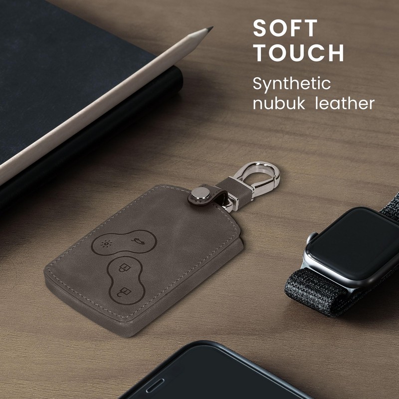 kwmobile Car Key Case Compatible with Renault 4-Button Car Key