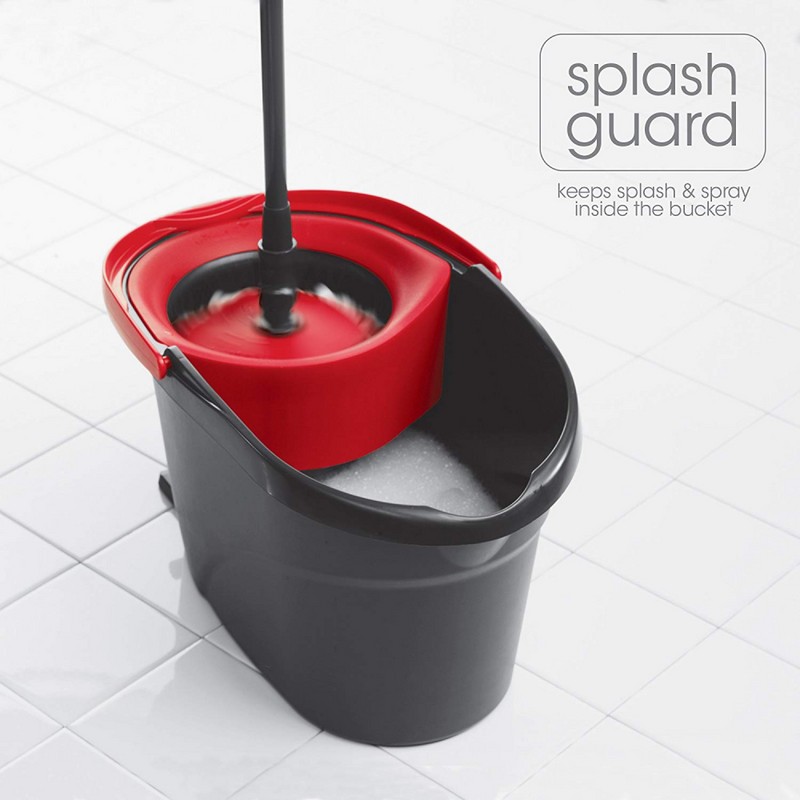 O-Cedar EasyWring Microfiber Spin Mop and Bucket Floor Cleaning System