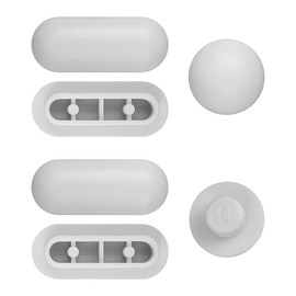 Toilet WC Seat Buffer Set, Toilet Seat Bumper, Noise Dampening Bumpers, Gasket Toilet Seat Buffer Set, Universal Toilet Bumper, Replacement Cushioning Pads