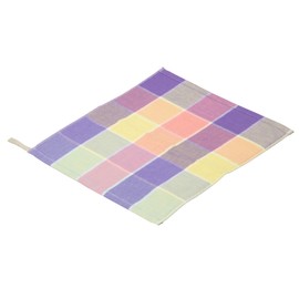 Nishikawa TT31702001M Imabari Hand Towel (Wash Towel), 100% Cotton, Gauze & Pile, Reversible, Soft, Soft and Fluffy, Loop, Checked and Matched Imabari Gauze, Made in Japan, Multicolored