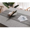 Plenmor Heavy Duty Cotton Linen Tablecloth Dust-Proof Tassel Table Cloth