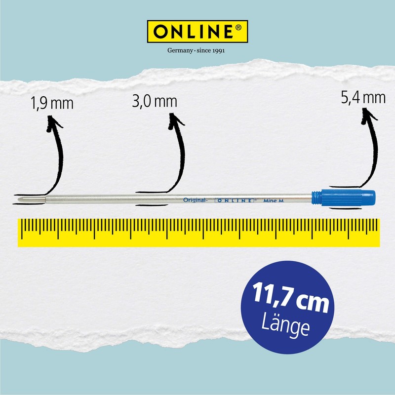 ONLINE International ballpen Refill - Cross Format, Replacement Refill, Writing