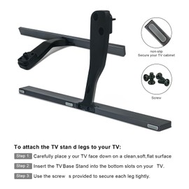 ECONTROLLY 85U8K TV Base TV Stand Legs Compatible with Hisense 85inch 85U8K Class U8 Series ULED Mini-LED Smart TV 75inch 75U7K Class U7 Series Mini-LED ULED TV