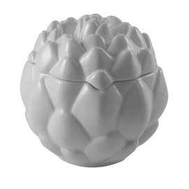 SUMMIT COLLECTION White Ceramic Artichoke Storage Container, 3 Cup