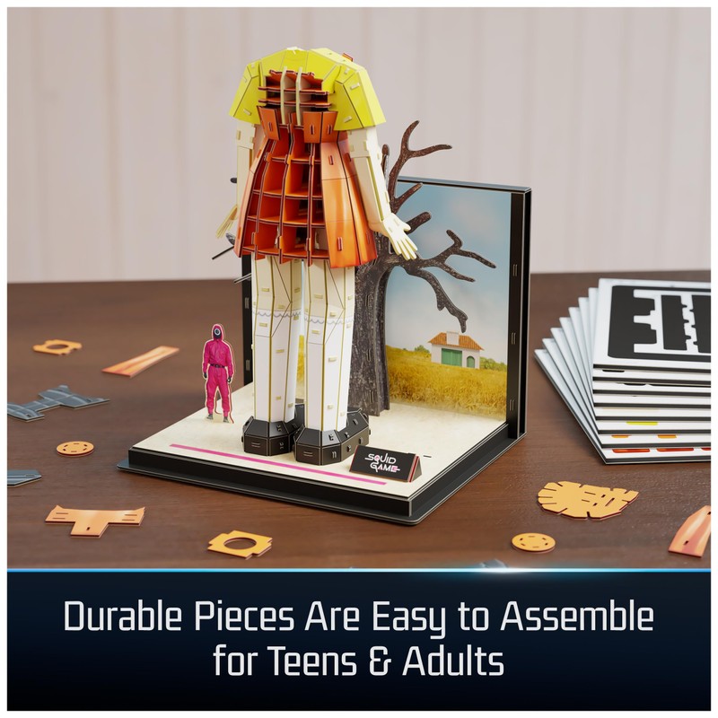 4D Build, Squid Game Young HEE Doll 3D Model Kit,