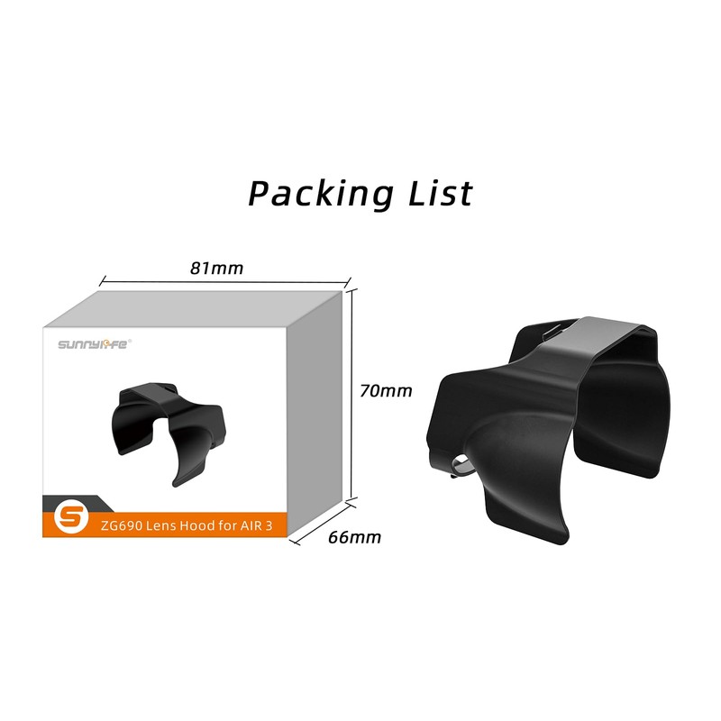 FSIDIWT Lens Hood for DJI Air 3 Drone Accessories, Anti-Glare