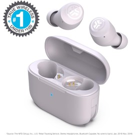 JLab Go Air Pop True Wireless Earbuds, Headphones In Ear, Bluetooth Earphones with Microphone, Wireless Ear Buds, TWS Bluetooth Earbuds with Mic, USB Charging Case, Dual Connect, EQ3 Sound, Lilac