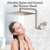 Rain Shower Head Extension Arm, Upgrade 12 Inch Metal Shower