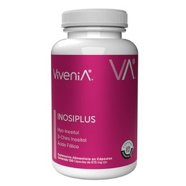 Inosiplus Inositol con Myo Inositol, D Chiro y Ácido Fólico | Suplemento Alimenticio para Mujeres | Bienestar Femenino y Equilibrio Hormonal | 120 Cáp