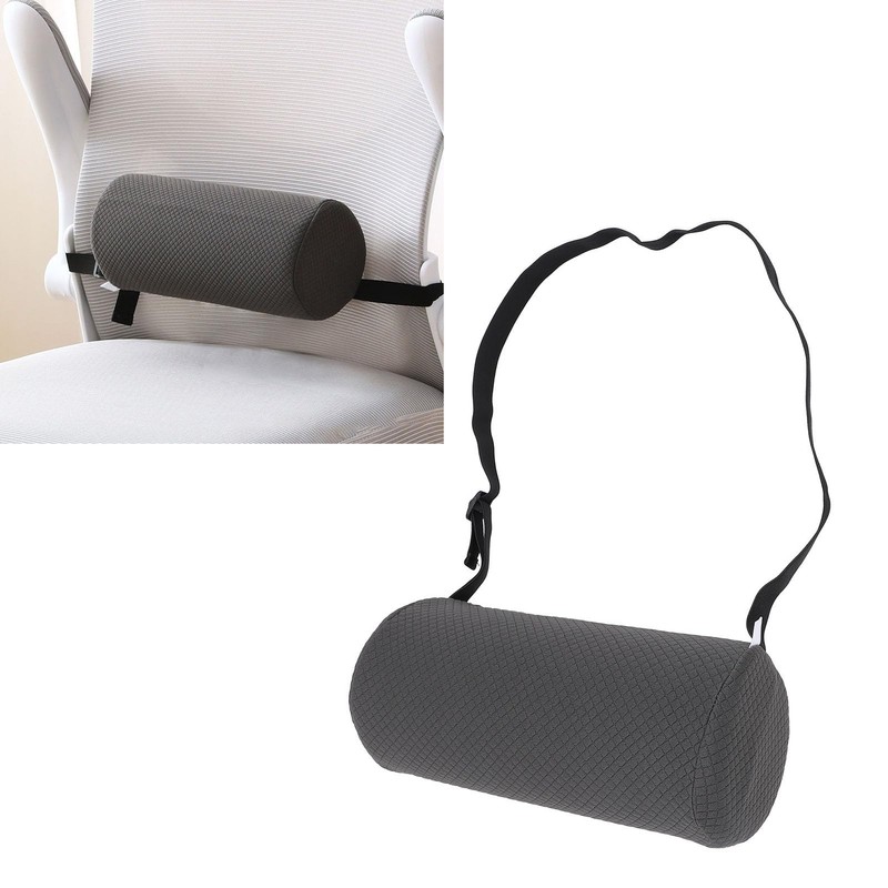 Low Back Lumbar Support, Memory Foam Lumbar Roll Support Pillow