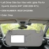 Unbranded Left Driver Side Sun Visor w/Light for Hyundai Elantra