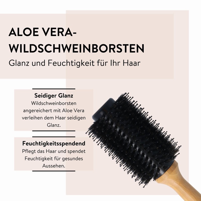 Parsa Bamboo Volume Brush Diameter 33 mm FSC Certified and