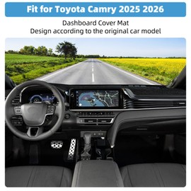 VTVWNM Dash Cover Mat for Toyota Camry 2025 2026 Accessories Non-Slip Dashboard Cover Mat Sunshade UV Rays Protector Interior Accessories