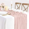 Dusty Pink Cheesecloth Table Runner, 10ft Gauze Table Runner Boho