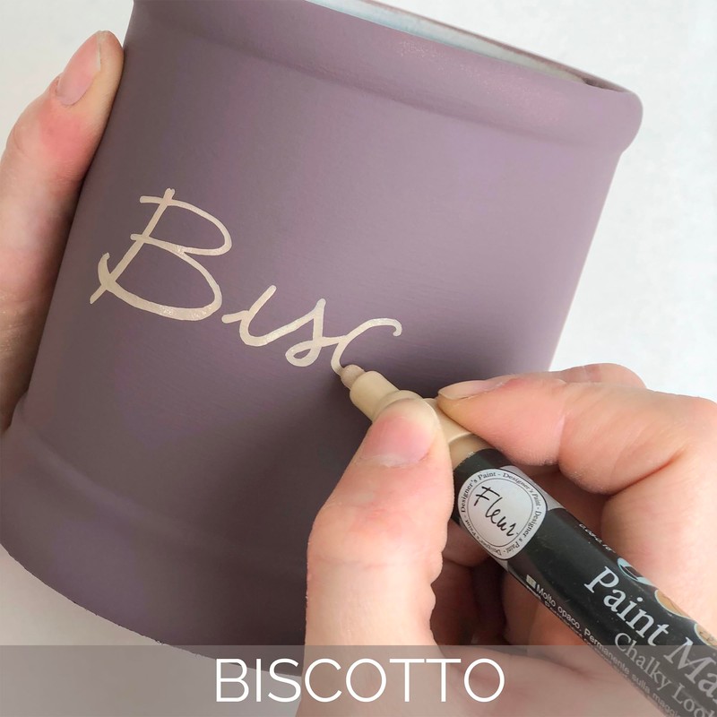 Fleur Paint Markers in Matte Black are water-based chalk effect