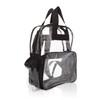 DALIX Small Clear Backpack Bag in Black