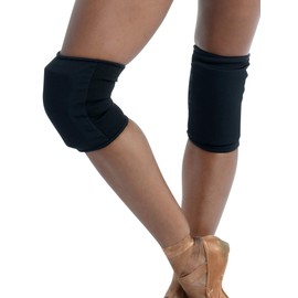 Danz N Motion Cheerleading and Dance Knee Pads - Shock Absorbing Knee Protection (Black, Medium)