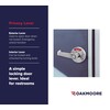 OAKMOORE Commercial Bathroom Door Handle with Indicator Lock | Privacy