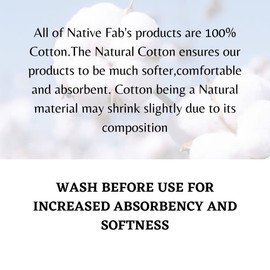 Native Fab 100% Cotton Set of 12 Decorative Cloth Napkins - Soft, Absorbent, Everyday Use Washable Fabric, Reusable Table Linen Napkins for Dinner, Luncheon, Wedding - 16"x16" - Beige Green
