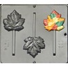 Maple Leaf/Fall Leaf/Autumn Leaf Lollipop Chocolate Candy Mold 3436