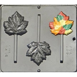 Maple Leaf/Fall Leaf/Autumn Leaf Lollipop Chocolate Candy Mold 3436