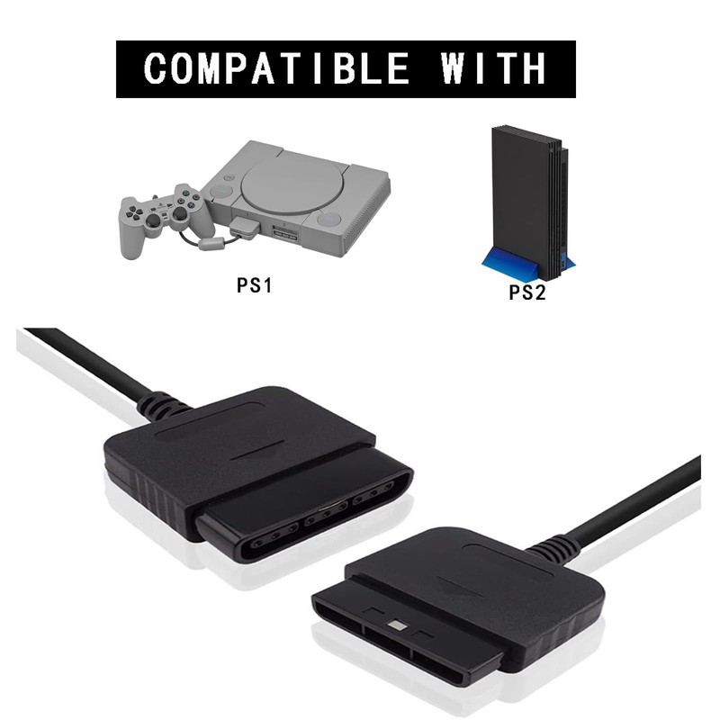PS2 Controller Extension Cable Cord,Compatible with PS1/PS2 Game Console, 6FT/1.8m