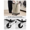 StorageWorks 160L Laundry Basket with Wheels, Large Rolling Hampers for