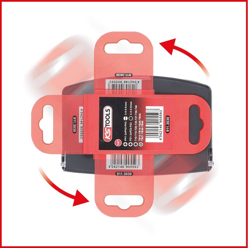 KS Tools 911.3030 1/4 Inch Torsionpower Bit Set, 32 Pieces