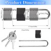 BLMHTWO French Door Lock, Metal Double Door Locks for French