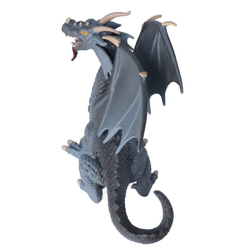 Dragon Model Figure Blue Plastic Vivid Cute Style Educational Dragon