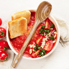 3 Piece Wooden Spoons for Cooking Spoon Set Wood Serving Spoon Cooking Utensils Kitchen Spatula Large Mixing Spoons Long Baking Ladle Stirring Spoon Non Toxic Spoons Kitchen Utensil