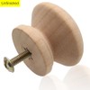 20Pcs Wooden Cabinet Knobs Unfinished Wood Knobs for Dresser Mushroom