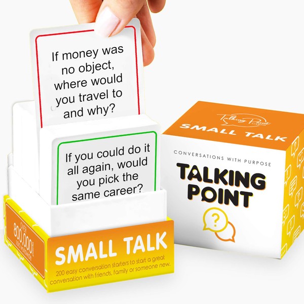 TALKING POINT CARDS Small Talk | Conversation Starters | Friendly