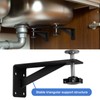 Wdwlbsm 4Pcs Undermount Sink Brackets Sink Repair Kit Adjustable Undermount