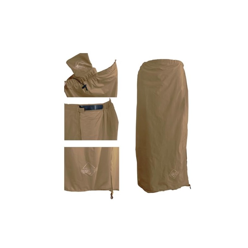 onewind Rain Skirt for Men and Women, Half Poncho Waterproof