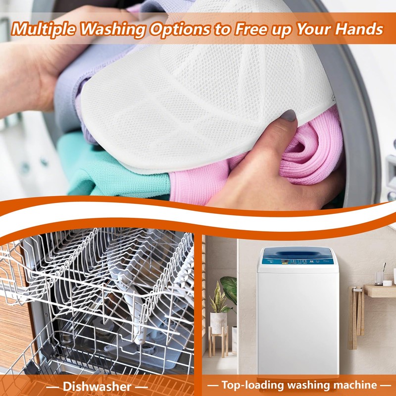 OYIWINMI Pack of 2 Cap Washing Machine Shape, Foldable Baseball