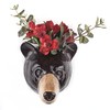 Quail Ceramics - Black Bear Wall Vase