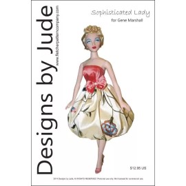 Designs by Jude Sophisticated Lady Doll Clothes Sewing Pattern for Gene Marshall