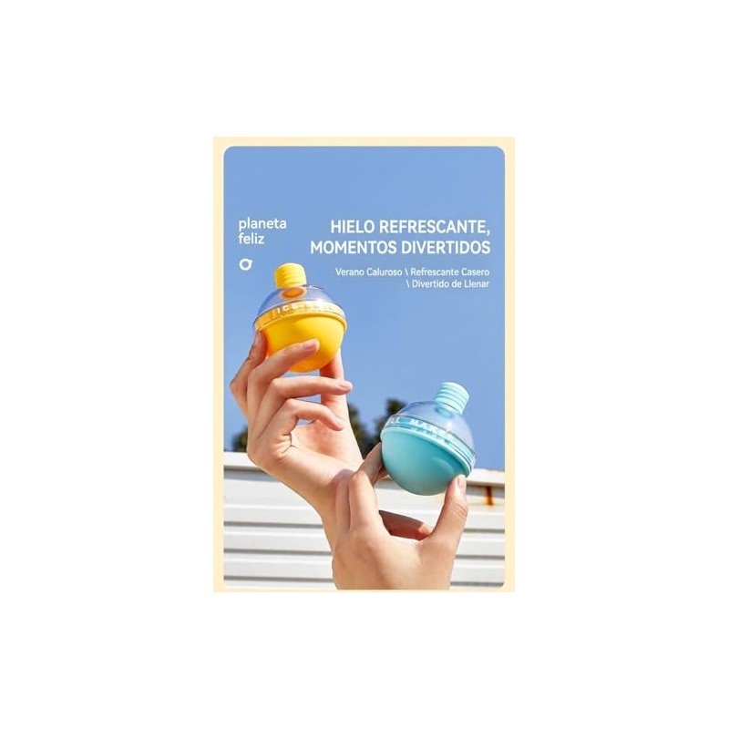 Moldes de silicona para bola de hielo, Juego de 4