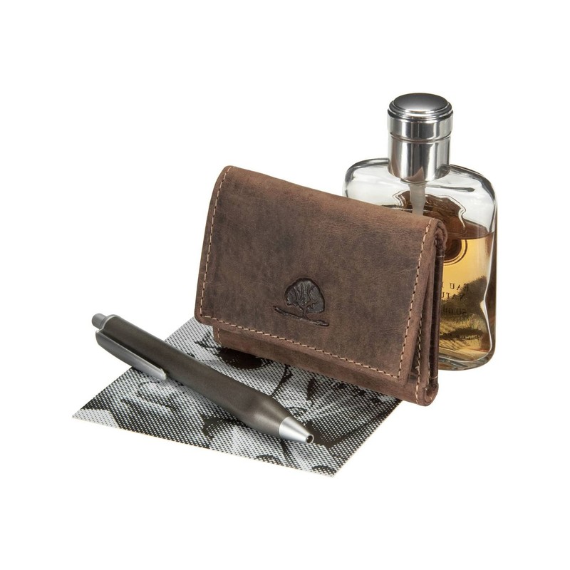 GREEN BURRY vintage small cc wallet /brown