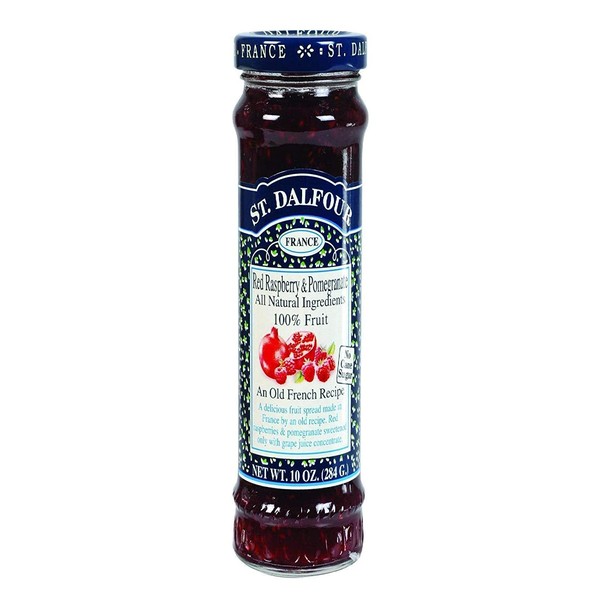 St Dalfour, Fruit Spread Red Raspberry Pomegranate, 10 Ounce