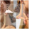 Inilbran Boho Pearl Earrings Silver Triangle Stud Earrings Vintage Pearl