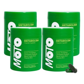 Moto Cpsulas Estimulantes Del Metabolismo 60 Cpsulas 4pcs Sin Sabor                                                                                   
