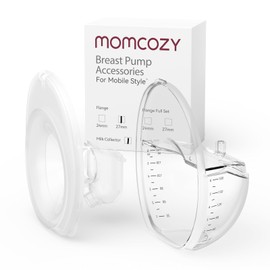 Momcozy Original Mobile Style | M6 Replacement Accessories, Original M6 Breastfeeding Parts (Flange 27mm & Collector)